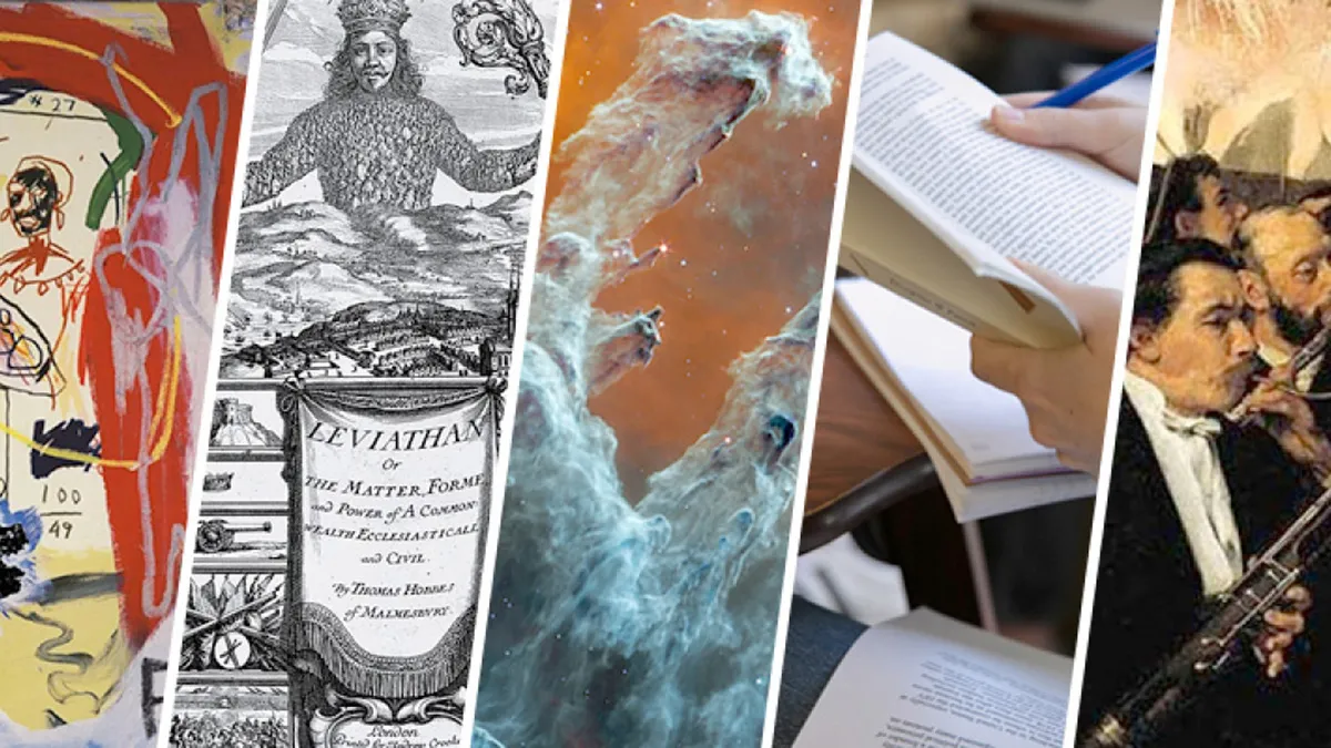 Collage of images representing Core Curriculum courses